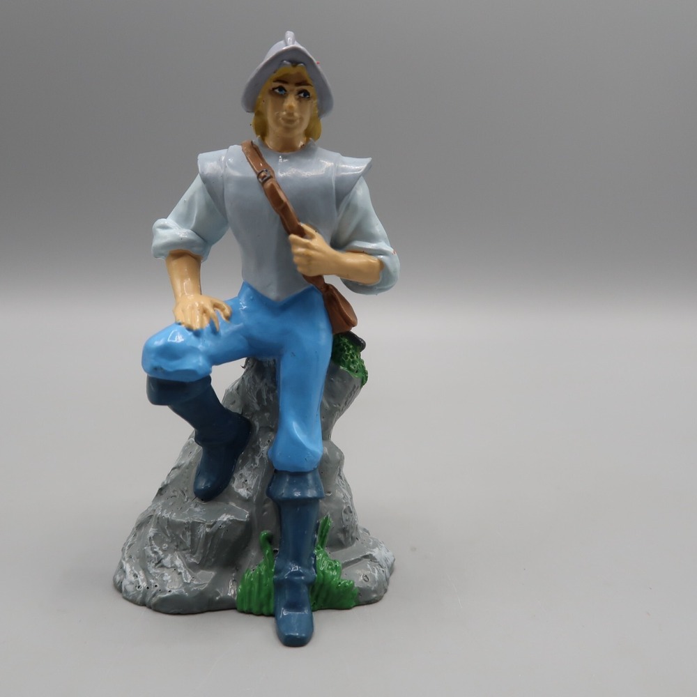 Disney Store Lil Classics Pocahontas John Smith PVC Toy figure Cake Topper